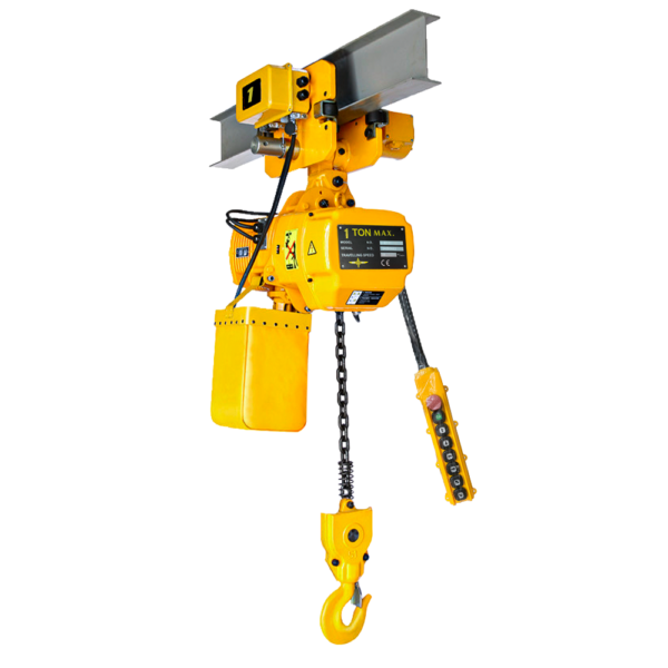 Talha Elétrica 1.000kg - 9m de Corrente - 220/380V com Troller - 1 Tonelada