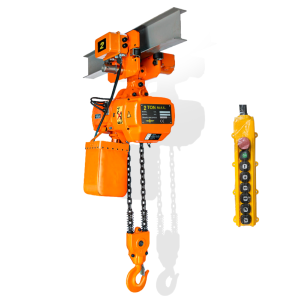 Talha Elétrica 2000kg - 9m De Corrente Com Troler - 2 Toneladas