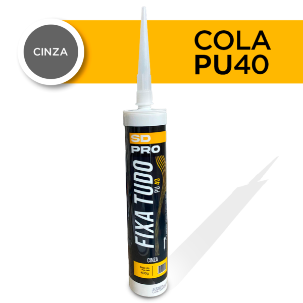 Cola PU 40 Fixa Tudo - Mármore, Porcelanato, Cuba - Caixa com 24und. (Cinza) - Imagem 3