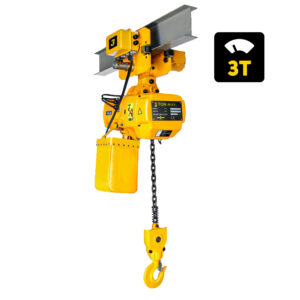 Talha Elétrica 3.000kg - 9m de Corrente - 220/380V com Troller - 3 Toneladas