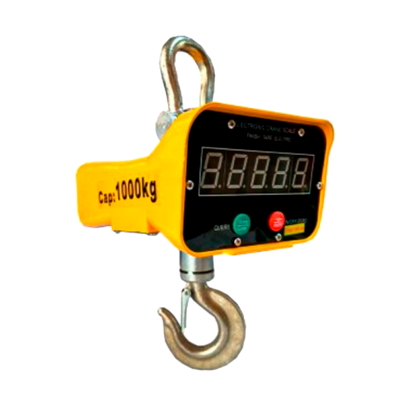 Balança Digital de Gancho - Dinamômetro 1.000kg -1 Tonelada - c/ Bateria Recarregável